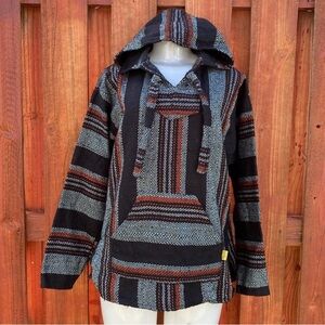 Molina Baja Striped Hooded Sweatshirt Size M